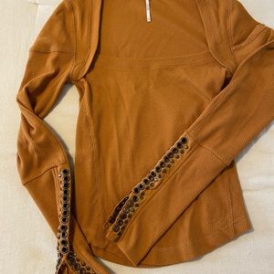Free People long sleeve, square neck XS